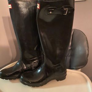 Tall Hunter Rain Boots & Socks